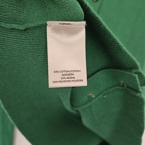 Button-Up Cardigan Green sweater Lightweight - Picture 4 of 6